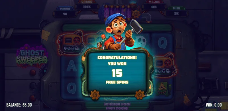 Ghost Sweeper - pokretanje besplatnih okretaja